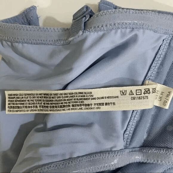 Free People Sierra Bandeau The Rain Blue - Size Medium - Picture 6 of 7